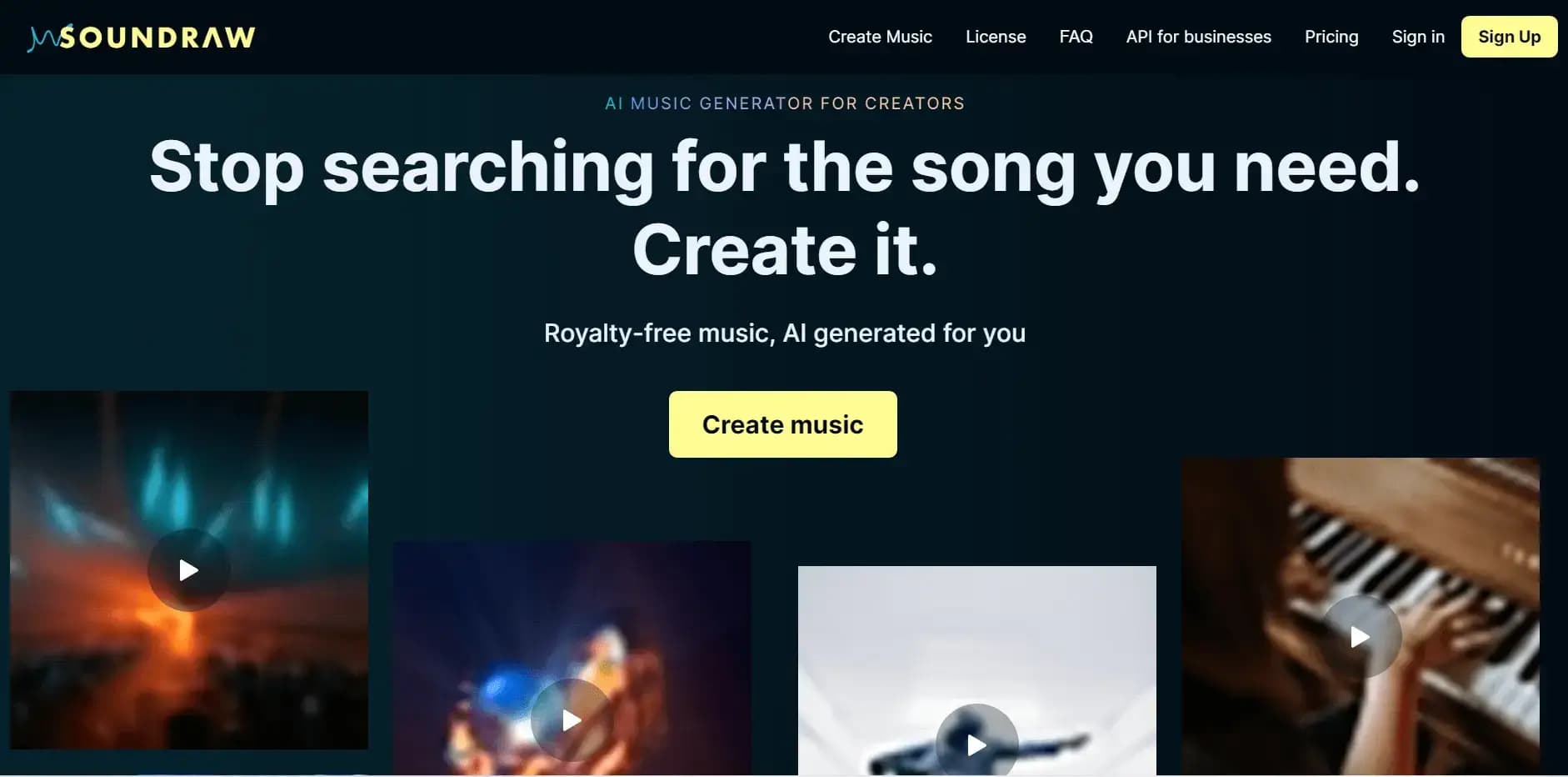 Soundraw AI 