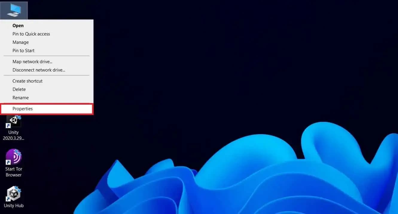 Windows 10 desktop