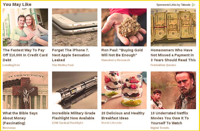 Taboola Sponsored Link