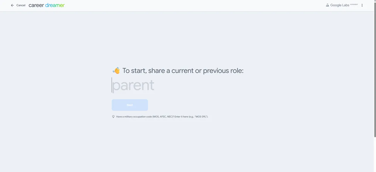 Career Dreamer drafting a career identity statement from a user's selected skills and roles, ready to drop into a resume or use as interview talking points.